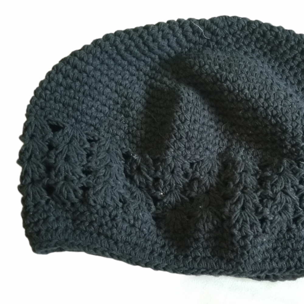 Little girls black hat for bows